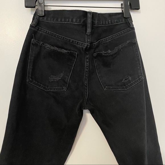 All Saints Muse Black Distressed Denim in 26 - Picture 5 of 6